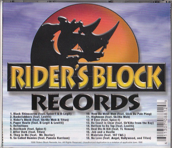 Paper Route by Black Rhino (CD 1998 Riders Block Records) in